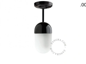 lampa porcelana ze szklanym kloszem