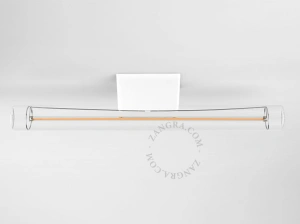 applique ou plafonnier S14d blanc - 30 cm