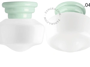 green porcelain Art Deco light Daniel