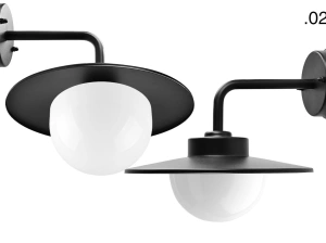 black wall light Eduardo - IP54