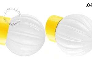 yellow porcelain wall light David - Ø 10 cm