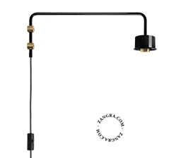 base de substituição para candeeiro de parede Abbie - preto