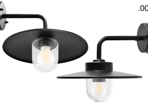 black wall light Eduardo - IP54