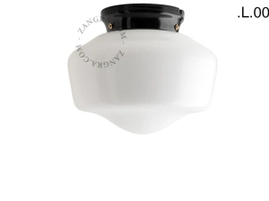 czarna porcelanowa lampa Art Deco Chaella
