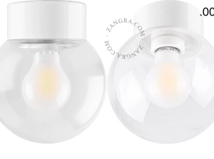 Leuchte David aus weißem Porzellan - Ø 10 cm