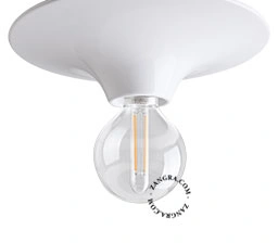 applique ou plafonnier blanc - Ø 26 cm