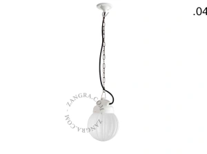 hanglamp van porselein en glas  - IP54