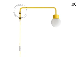gele wandlamp Abbie met pivoterende arm