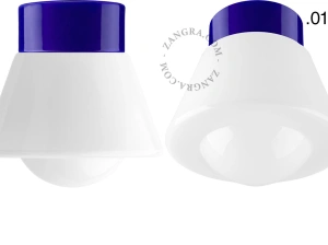 blue porcelain lamp David - Ø 10cm
