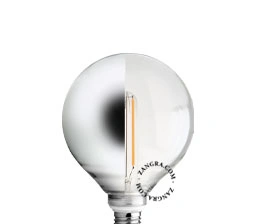 LED lamp – spiegel zilver