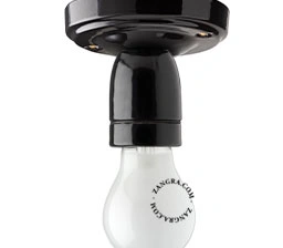 lampa porcelanowa czarna Pure Porcelain