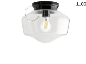 czarna porcelanowa lampa Art Deco Chaella
