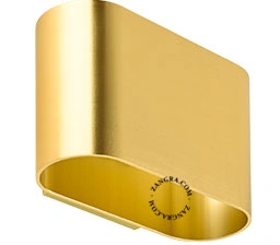 goldene Up&Down-Wandleuchte Caramel