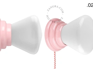 pink porcelain Art Deco table or wall light