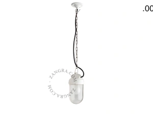 hanglamp van porselein en glas  - IP54