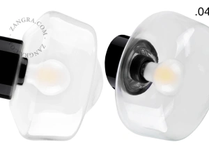 czarna porcelanowa lampa ścienna David - Ø 10 cm