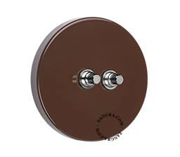 brun tryckströmbrytare – dubbel nickel tryckknapp