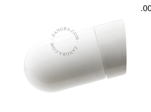 badeværelse væglampe i porcelæn med glasskærm – Ø 10cm - IP54