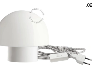 Tisch- oder Wandleuchte aus Porzellan - Glaskugel - Ø 10 cm