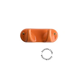 kledinghaak in porselein - oranje 2