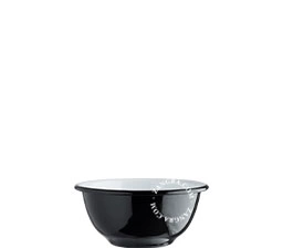 tigela de esmalte preto - Ø 13cm