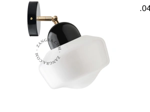 lampa porcelana ze szklanym kloszem