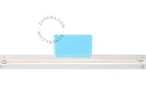 blauwe porseleinen lamp - 30 cm