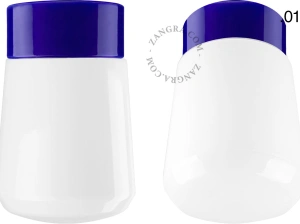 blue porcelain lamp David - Ø 10cm