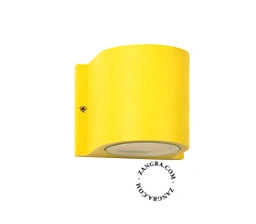 żółta lampa ścienna Elias