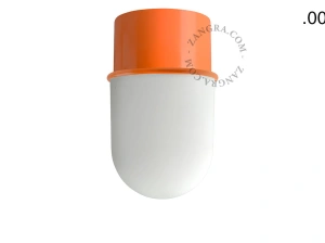 candeeiro de teto ou de parede laranja - abajur de vidro - Ø 8 cm