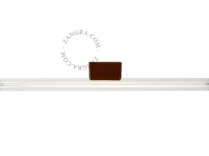 lampe S14d en porcelaine marron - 50 cm