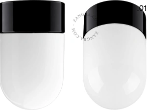 black porcelain lamp David - Ø 10cm