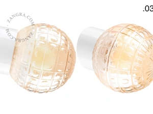 biała porcelanowa lampa ścienna David - Ø 10 cm