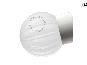 badeværelse væglampe i porcelæn med glasskærm – Ø 10cm - IP54