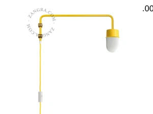 gele wandlamp Abbie met pivoterende arm