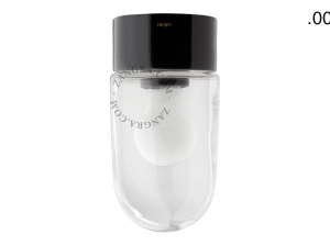 candeeiro de parede ou de teto em porcelana preta - abajur de vidro - Ø 10cm - IP54