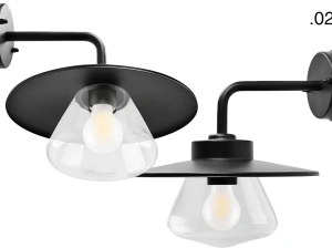 black wall light Eduardo - IP54