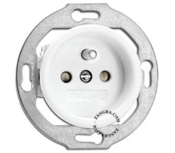 white bakelite socket - type E