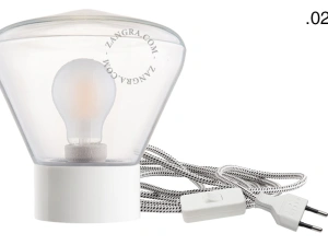 Tisch- oder Wandleuchte aus Porzellan - Glaskugel - Ø 10 cm