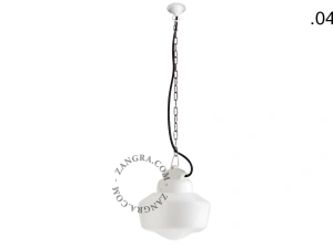 hanglamp van porselein en glas  - IP54