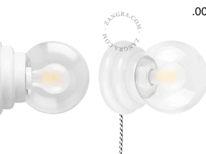 white porcelain Art Deco table or wall light