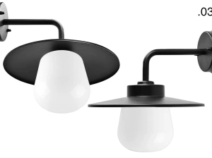 black wall light Eduardo - IP54