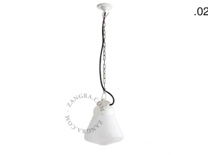 hanglamp van porselein en glas  - IP54