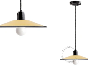 suspension en émail caramel - Ø 28 cm