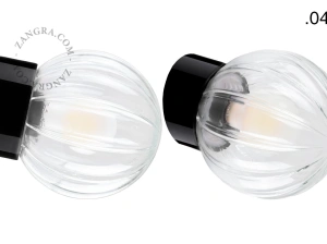czarna porcelanowa lampa ścienna David - Ø 10 cm