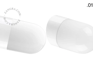biała porcelanowa lampa ścienna David - Ø 10 cm