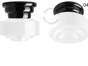 black porcelain Art Deco light Daniel