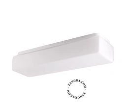 taklampa i blåst glas för badrum – 38cm - IP44