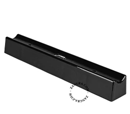 casquilho s14d em porcelana preta - 30cm
