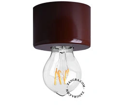 brun vägg- eller taklampa - Ø 8,5 cm